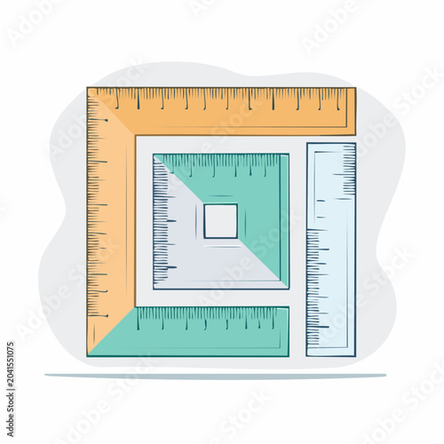 Set of Rulers and Squares