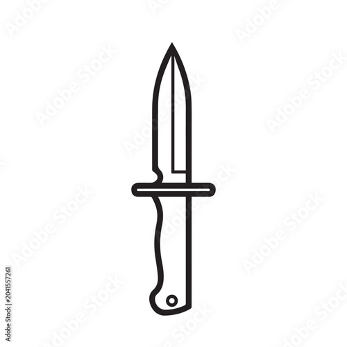 Tactical Combat Dagger Hunting Survival Knife Icon