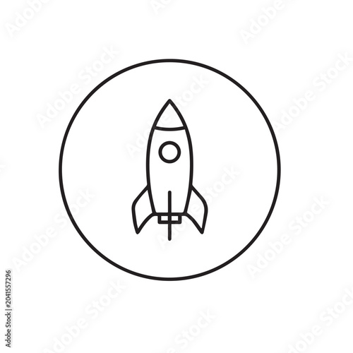 Startup Rocket Launch Innovation Project Growth Icon