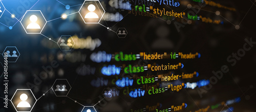 html css javascript coding language banner
