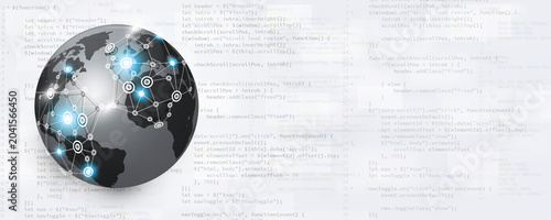 front-end web developing for global connections banner