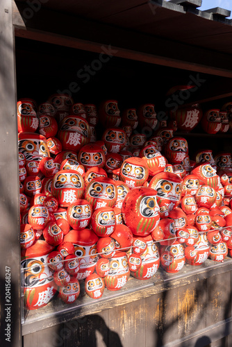 Katsuoji temple Daruma dolls temple, Japan in autumn foliage
