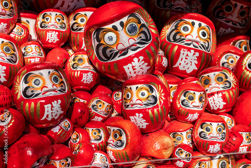 Katsuoji temple Daruma dolls temple, Japan in autumn foliage