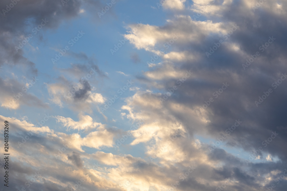 Obraz premium Sky with Clouds at Sunset