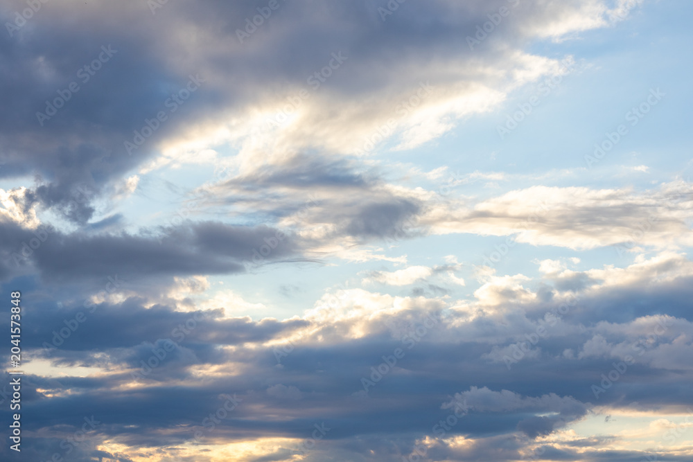 Fototapeta premium Dramatic Clouds at Sunset