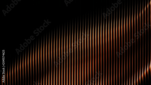 Tableau sur toile Abstract vertical light streaks and dark geometric lines creating a dynamic mode