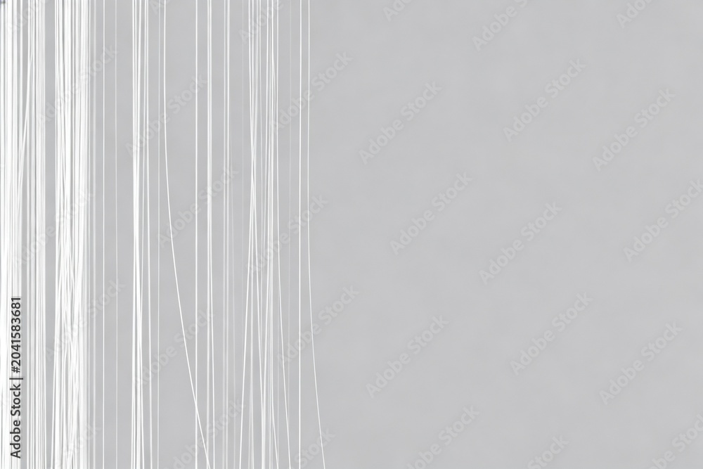 Fototapeta premium Minimalist White Lines on Soft Gray Background