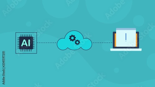 AI cloud computing infrastructure, secure data processing and access to enterprise application.