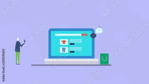 Digital commerce with cross device online shopping experience, virtual chatbot for product discovery and customer support.
