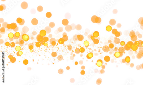 Fotografia Vibrant abstract background with glowing orange and yellow orbs on a dark backdrop