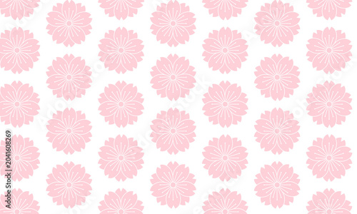 和柄　優しい桜模様　透過