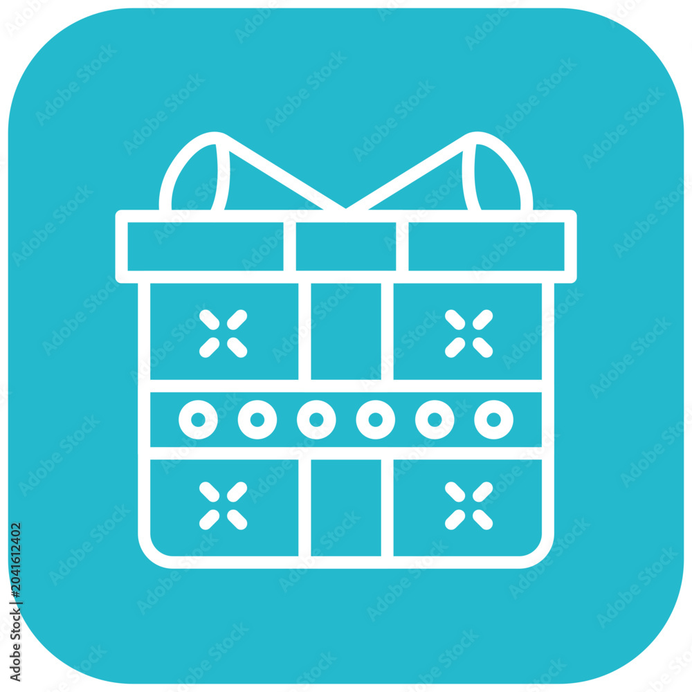 Fototapeta premium New Year Gift Icon
