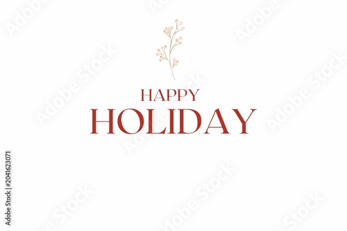 Minimal Happy Holiday Elegant Background
