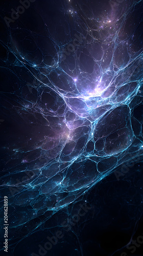 Futuristic Neural Network Visualization