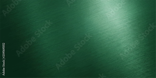 Bild auf Leinwand A brushed metal surface with a deep green hue and subtle light reflections creates a sophisticated and modern abstract background