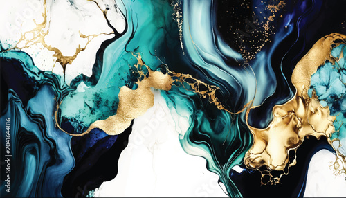 Multicolor brushed marbled surface. Abstract colorful illustration. Texture of marble. Vector illustration.	