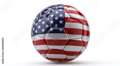 America ball. Generative AI technology.	
