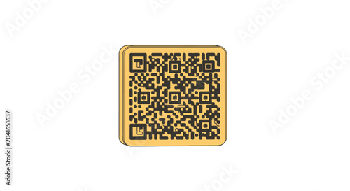 Fotografi Digital qr code icon for mobile scanning and data access