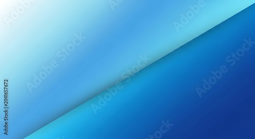Smooth Blue Abstract Gradient Shapes Overlapping in Minimal Geometric Background