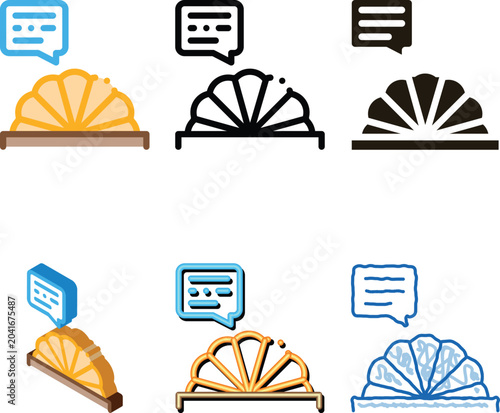 Cuadro en lienzo Prompter minimal Icon Vector