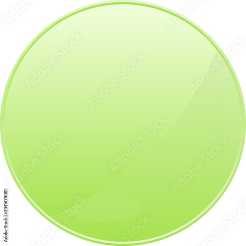 Green Label Frame Button Illustration