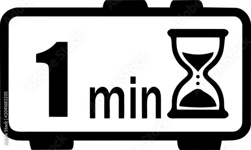 Slika na platnu 1 Minute Timer Icon