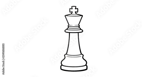 Fotografía strategy, chesskingicon, chessking, kingpiece, chess, boardgame, lineicon, outli