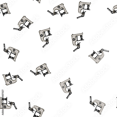 Fotografie pattern magnification microscope cartoon