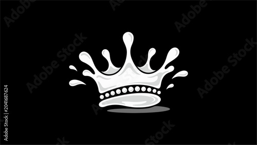 Photos para goblet en todos, milk splash crown, Splash Crown Logo vectors, Milk Splash Crown Concept