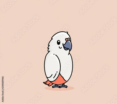 Принти на полотні Parrot icon