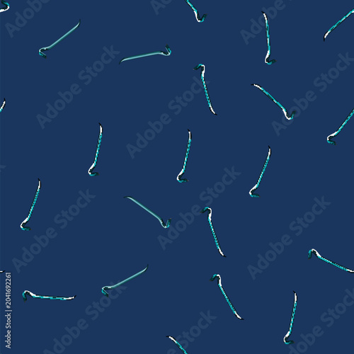 Foto seamless pattern steel crowbar metal cartoon