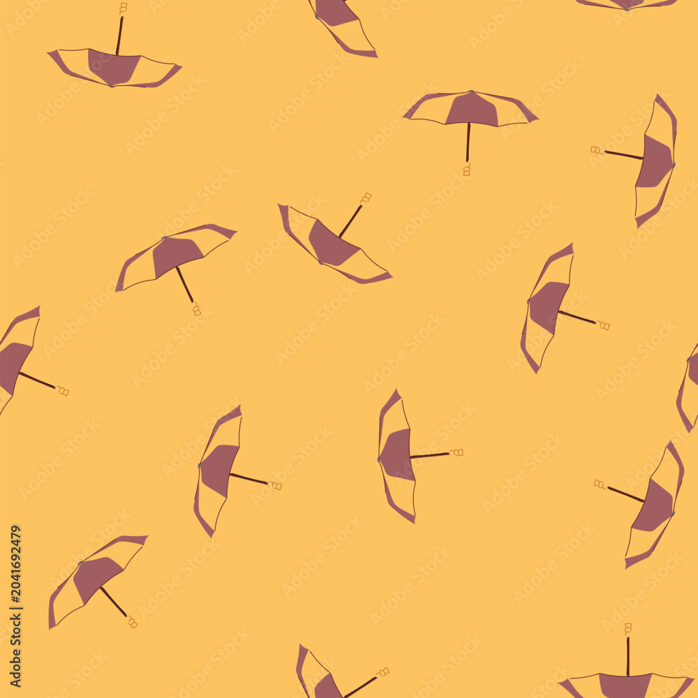 Fototapeta premium pattern water umbrella cartoon. protect object, rain rainy, meteorology water umbrella sign. seamless vector illustration