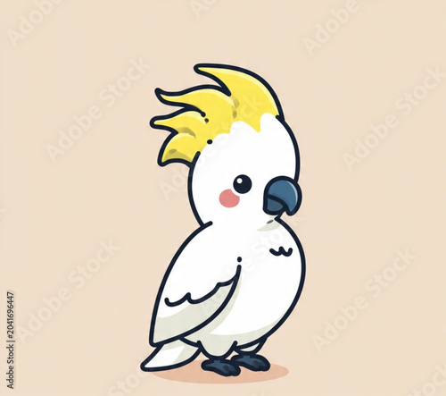 Canvas Print Cockatoo icon