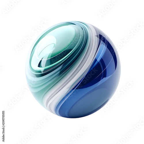 Abstract Sphere Minimal Design Isolated on transparent background