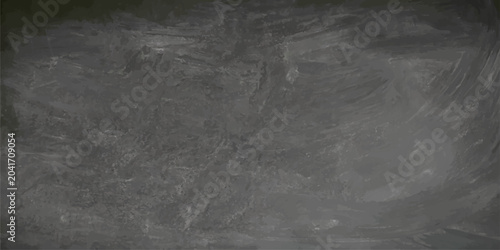 Tableau sur toile A blank, aged blackboard with chalk on a dark, textured grunge wall backdrop