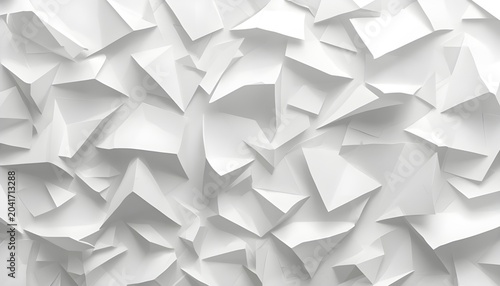 A close-up view of a large pile of crumpled white paper pieces