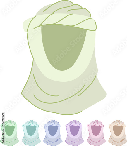 Bild auf Leinwand kufi oriental headdress cartoon