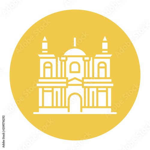 Canvas Print Hungarian Parliament Icon