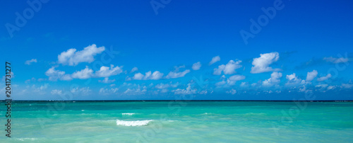 Photography beautiful beach and tropical sea