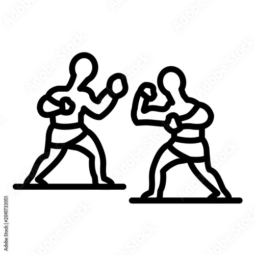 Konstfotografi Boxing Match Icon