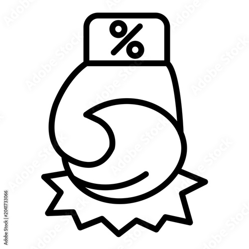 Quadro su tela Boxing Promoter Icon