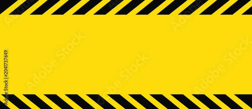 Yellow and black police background to alert the danger area. Caution tape Background warning blank illustration
