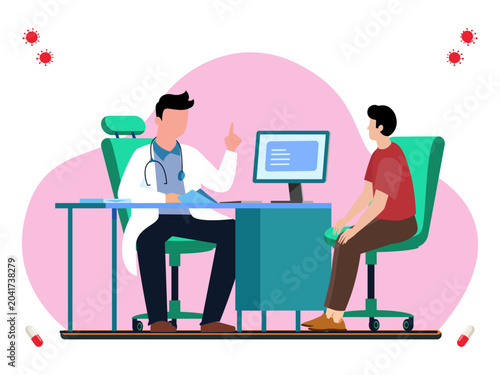 Health Check Concept Illustration Vector Style