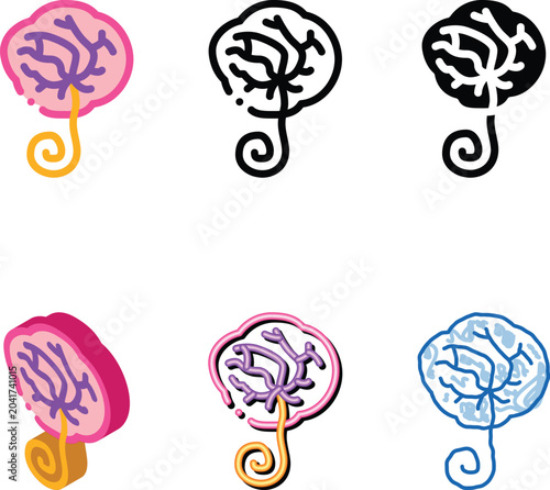 Obraz na plátně placenta human color icon vector