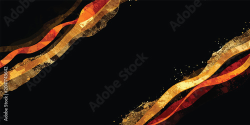 Konstfotografi Abstract fiery flames background with glowing orange and red heat energy design
