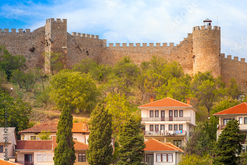 Foto Ohrid, North Macedonia town, fortress of tzar samuel