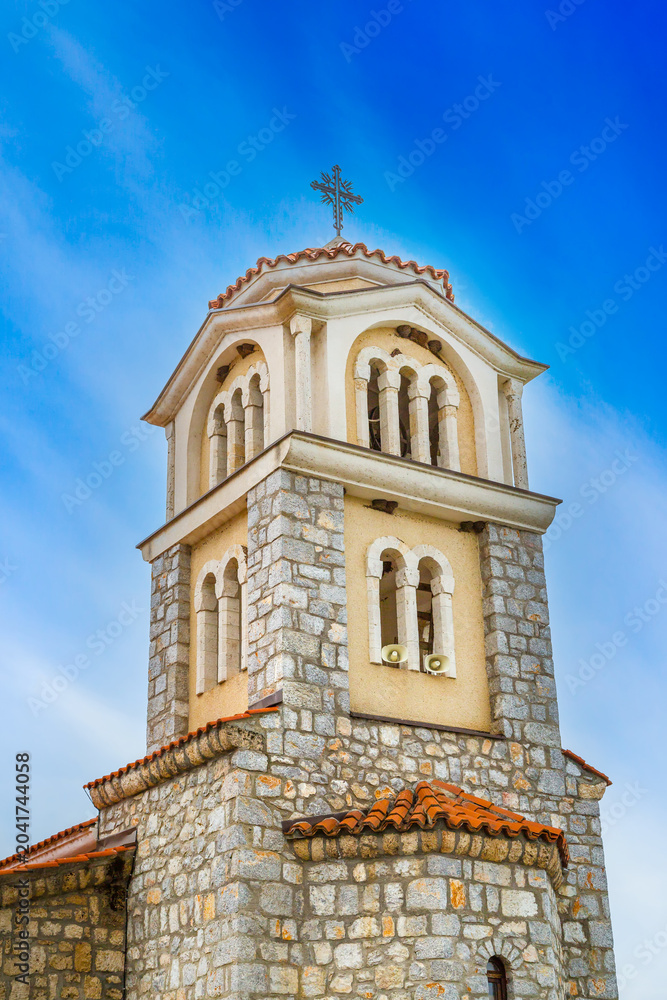 Naklejka premium North Macedonia. Ohrid. St Naum Monastery church
