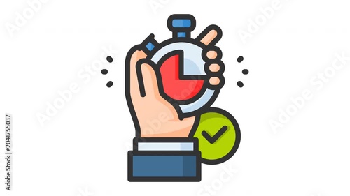 Animated countdown icon