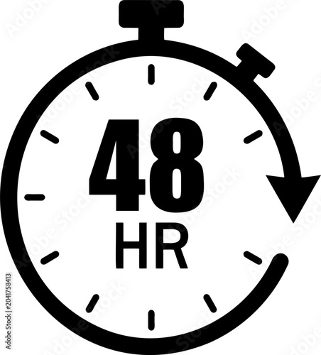 48 Hour Countdown Timer Icon