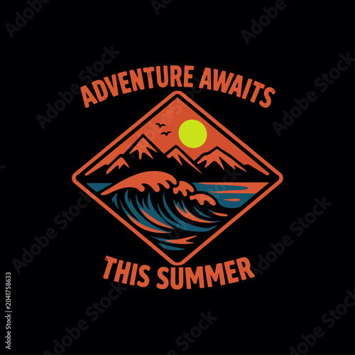 Summer Typography T Shirt Design